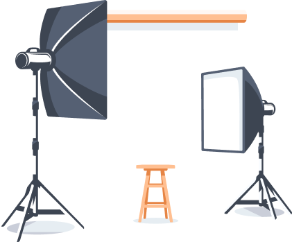 Studio setup illustration