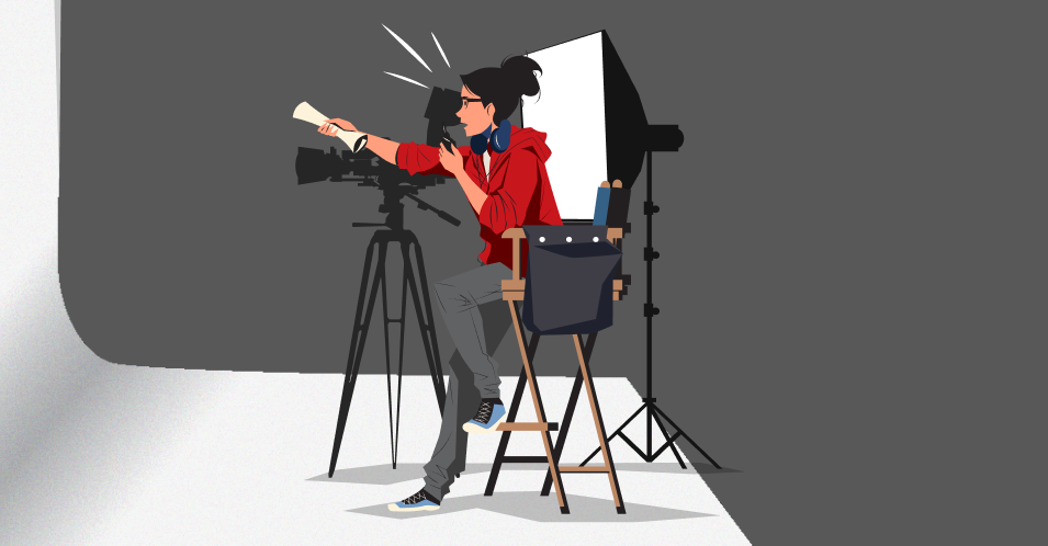 Studio rental concept illustration